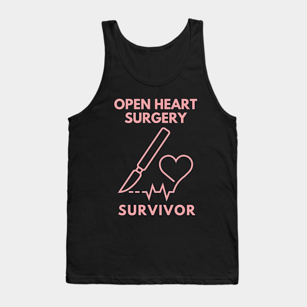 Open Heart Surgery Survivor Tank Top by MtWoodson